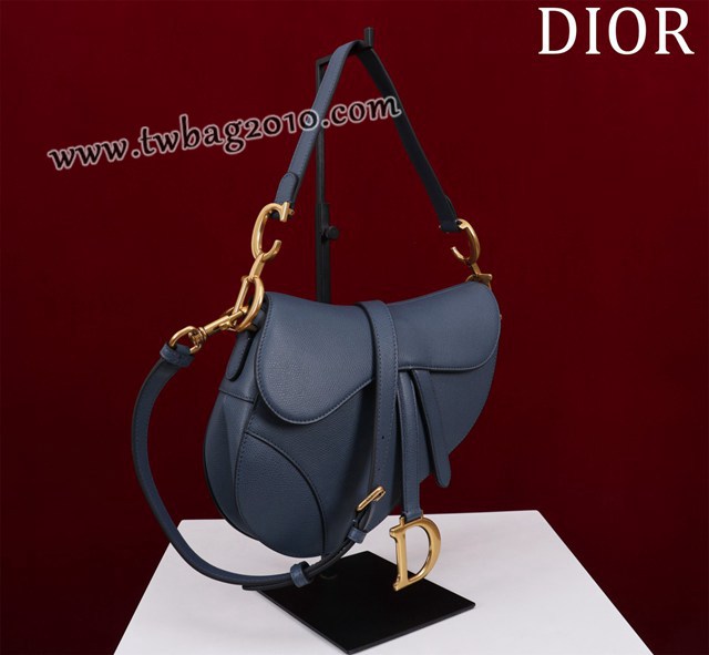 Dior专柜新款迪奥高仿原单长肩带大小号牛皮马鞍包手拎斜挎包 djfk1778